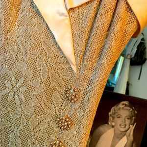 Gold cocktail gown
